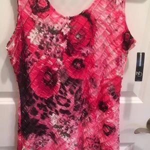 NWT New Directions Petite Large Poppy Floral Dress